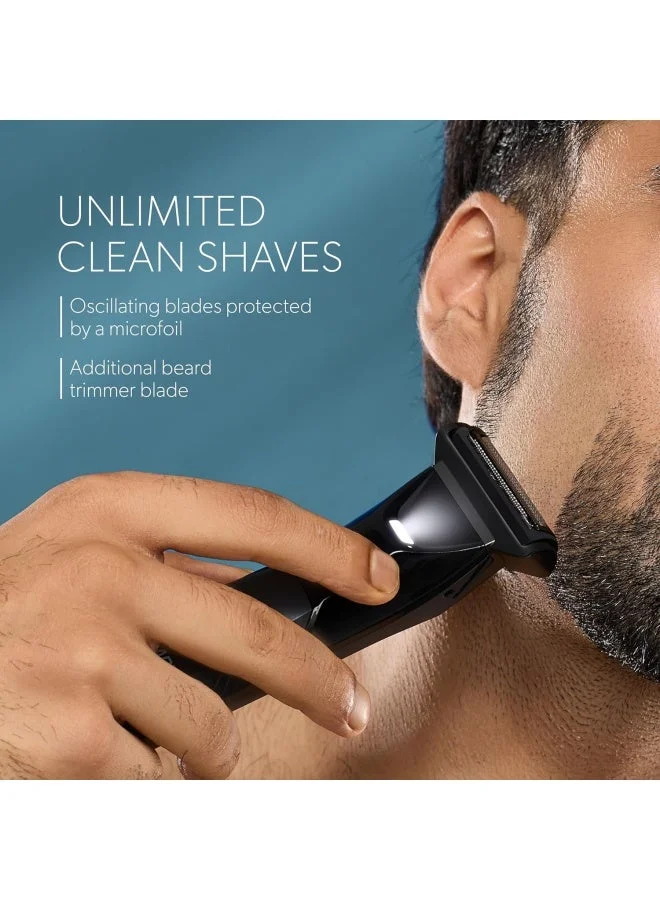 Zlade  ZLADE Ballistic Neo Water Proof IPX5 All-in-One Multi-Groomer for Men | 10-in-1 Beard, Hair & Body Trimmer | Cordless, Waterproof & Travel-Friendly | Precision Grooming Kit for Men | Best Price UAE